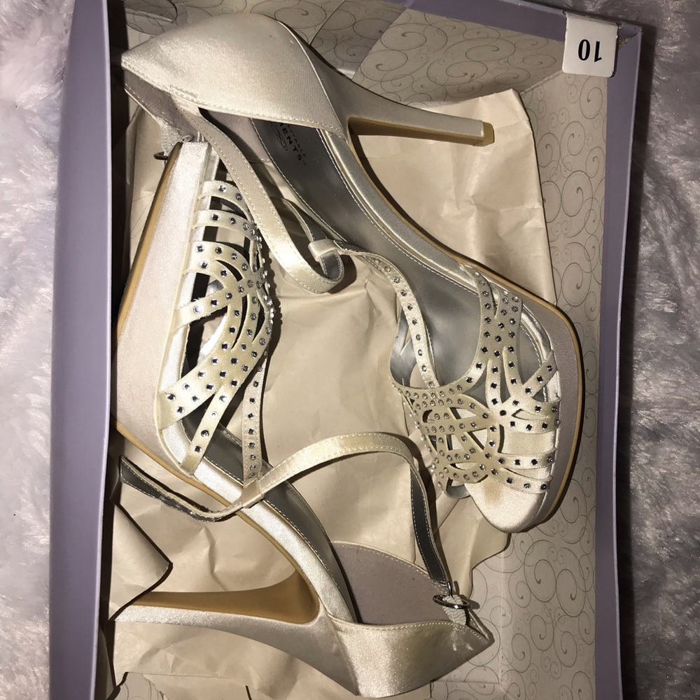 Cinderella White Sparkly Heel